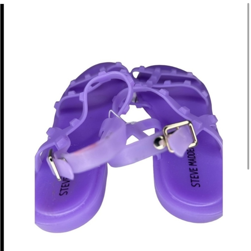 Steve Madden Purple Jelly Gladiator Sandals - Picture 2 of 3